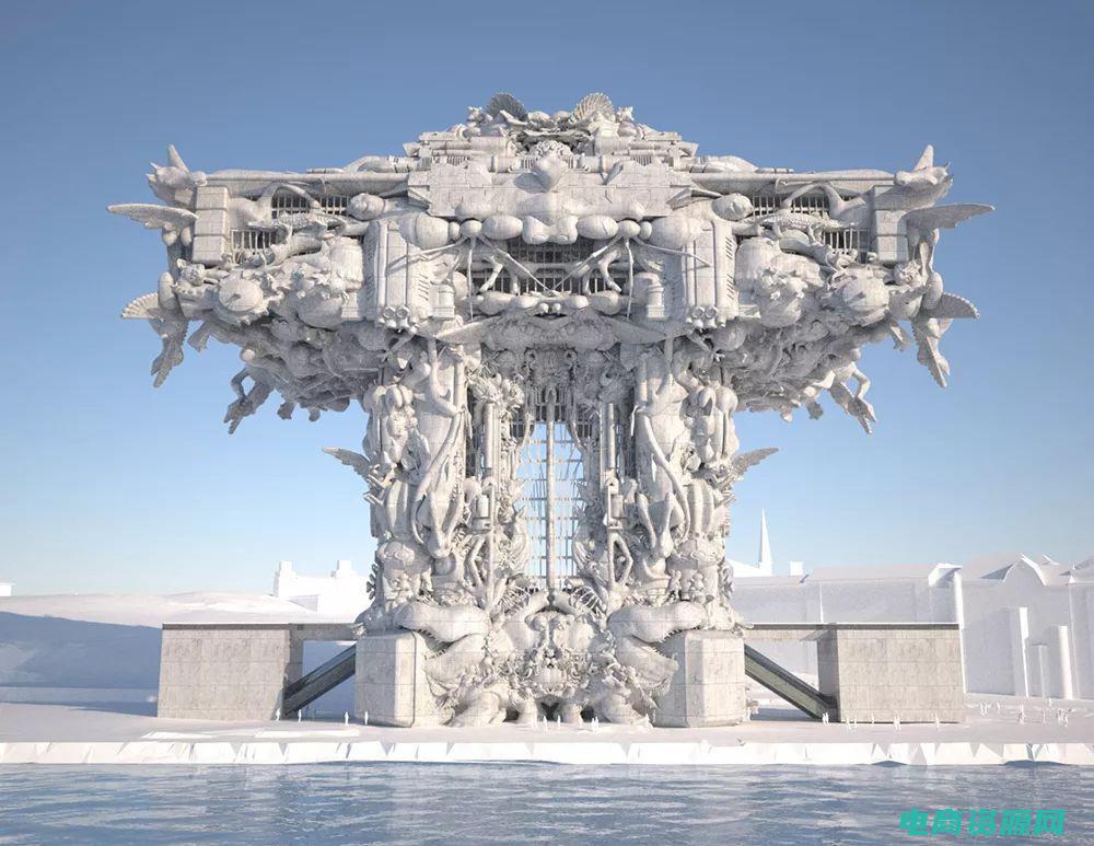 奇妙的建筑三年级画画 (奇妙的建筑：绿森商城的璀璨之处)